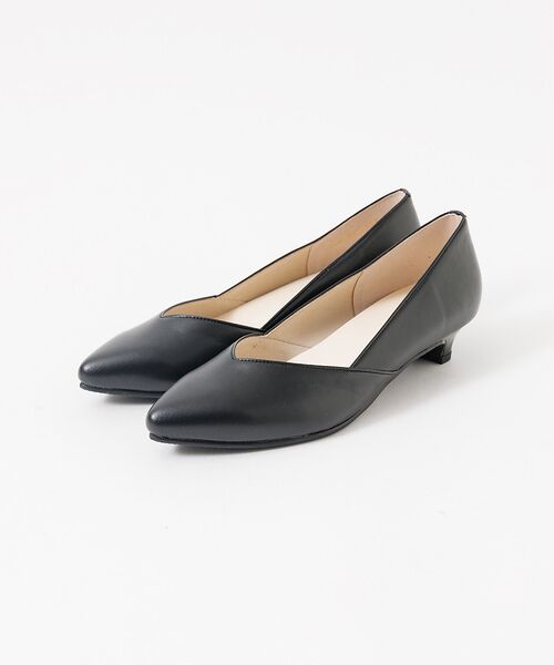 Au BANNISTER / オゥ バニスター パンプス | 【販売店舗限定】晴雨兼用Vカットパンプス(ブラック系その他1)