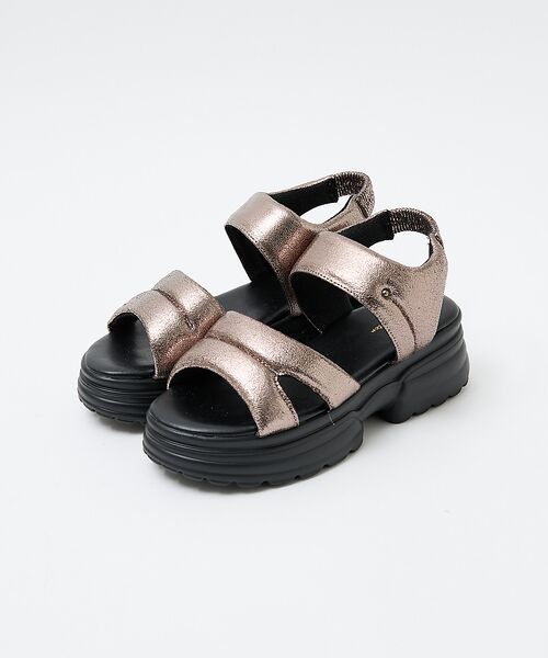 Au BANNISTER/オゥ バニスター 【販売店舗限定】パフィクッションサンダル シルバー M