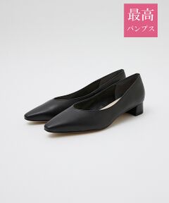 Au bannisterの黒エナメルパンプス セール】 カラーヒールソフトパンプス （パンプス）｜Au