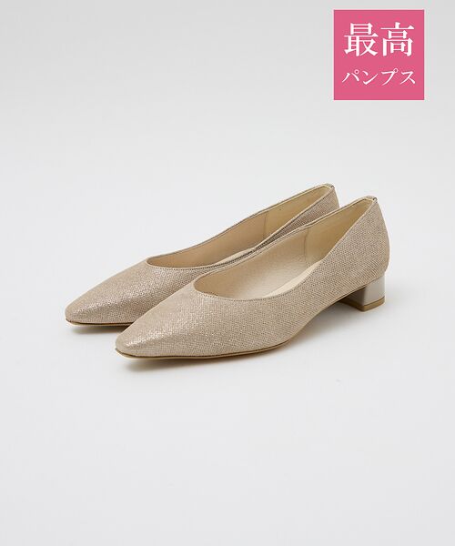 Au BANNISTER/オゥ バニスター 【最高パンプス/3cmヒール】美脚×快適 パンプス シャンパンゴールド 39 Au BANNISTER/オゥ バニスター 【最高パンプス/3cmヒール】美脚×快適 パンプス シャンパンゴールド 39
