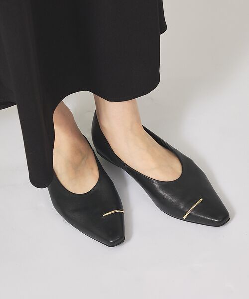 Au BANNISTER / オゥ バニスター パンプス | メタルモチーフ フラットパンプス | 詳細3