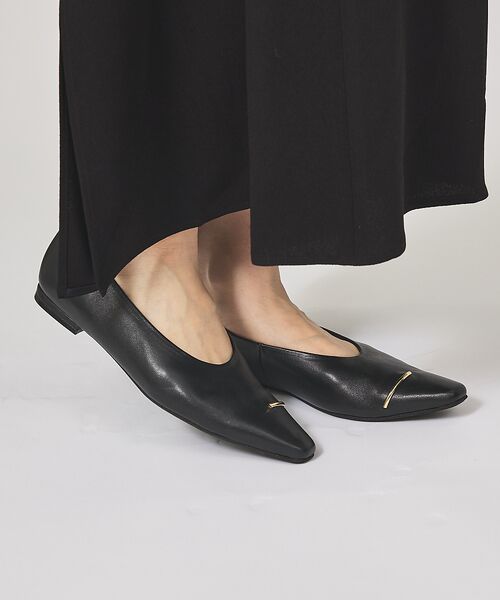 Au BANNISTER / オゥ バニスター パンプス | メタルモチーフ フラットパンプス | 詳細4