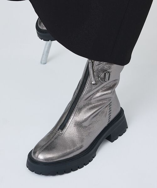 Au BANNISTER / オゥ バニスター ブーツ(ショート丈) | 軽量タンクソール フロントジップブーツ | 詳細18