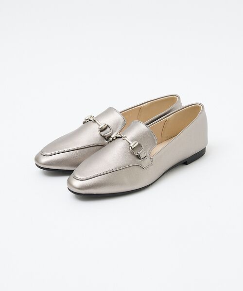 Au BANNISTER/オゥ バニスター 【販売店舗限定】ビットローファー シルバー 37 Au BANNISTER/オゥ バニスター 【販売店舗限定】ビットローファー シルバー 37