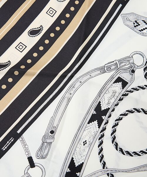 Au BANNISTER / オゥ バニスター バンダナ・スカーフ | ●【manipuri/マニプリ】ダイヤ型スカーフ | 詳細1