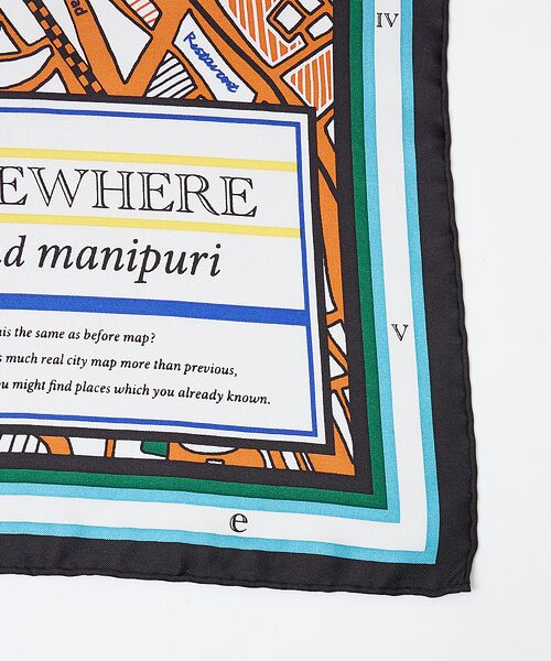 Au BANNISTER / オゥ バニスター バンダナ・スカーフ | ●【manipuri/マニプリ】サムウェア | 詳細3