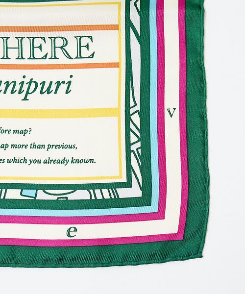 Au BANNISTER / オゥ バニスター バンダナ・スカーフ | ●【manipuri/マニプリ】サムウェア | 詳細5