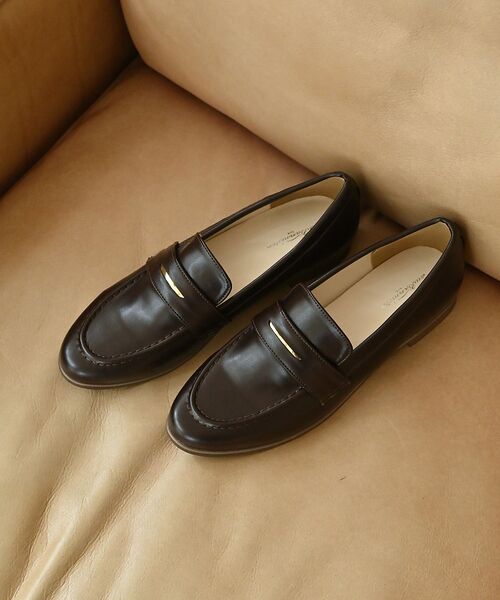 Au BANNISTER/オゥ バニスター 【販売店舗限定】メタルローファー ブラウン 35