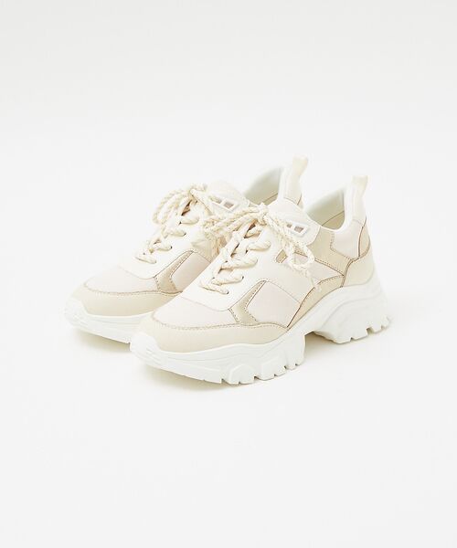 Au BANNISTER/オゥ バニスター 【最高スニーカー】ダッドスニーカー オフホワイト 24