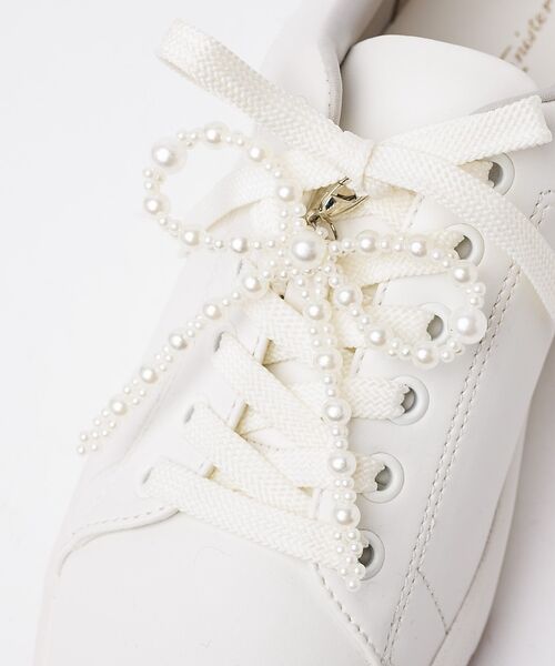 Au BANNISTER / オゥ バニスター シューケア | リボンチャーム（ホワイト）