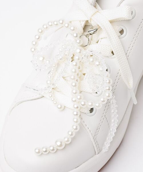 Au BANNISTER / オゥ バニスター シューケア | リボンチャーム（パール×ビーズ） | 詳細1