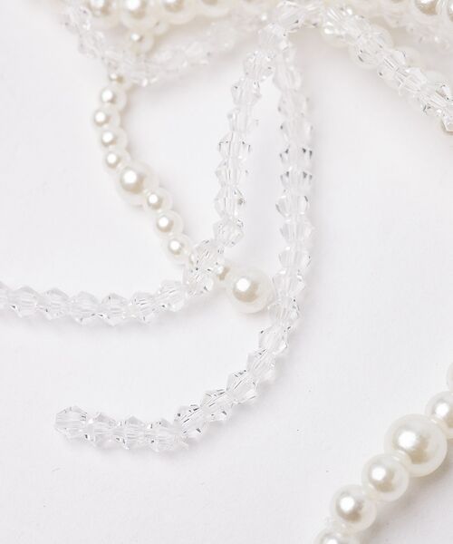 Au BANNISTER / オゥ バニスター シューケア | リボンチャーム（パール×ビーズ） | 詳細5