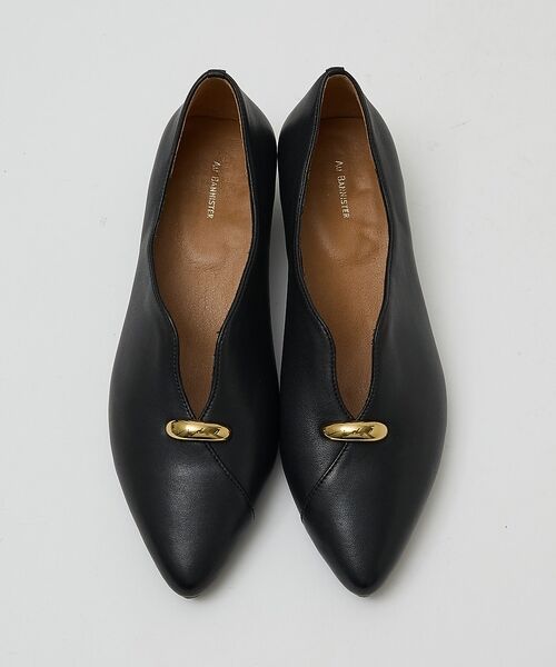Au BANNISTER / オゥ バニスター パンプス | Ｖカットパンプス【予約】（ブラック）