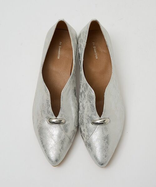 Au BANNISTER / オゥ バニスター パンプス | Ｖカットパンプス【予約】（シルバー）