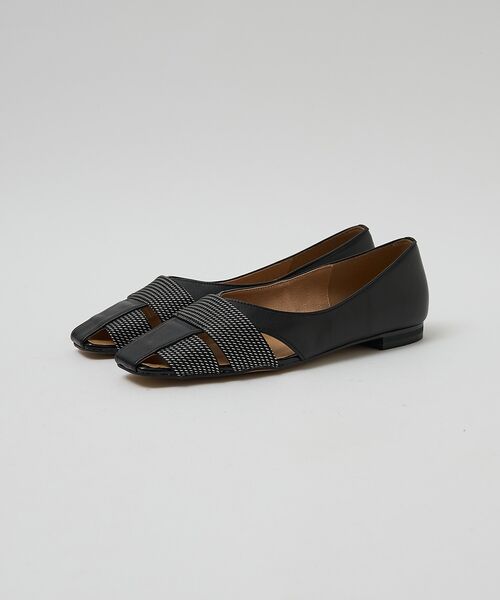 Au BANNISTER / オゥ バニスター パンプス | 【シルクネクタイ生地使用】グルカモチーフ フラットパンプス【予約】 | 詳細11