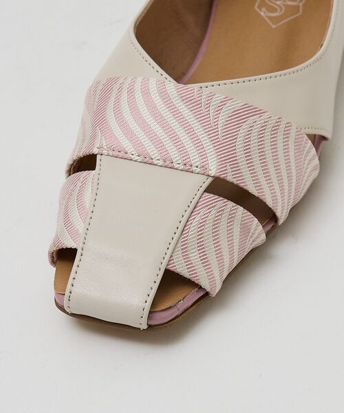 Au BANNISTER / オゥ バニスター パンプス | 【シルクネクタイ生地使用】グルカモチーフ フラットパンプス【予約】 | 詳細17