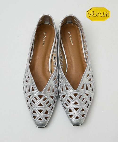 Au BANNISTER / オゥ バニスター パンプス | レーザーカットパンプス【予約】(シルバー)
