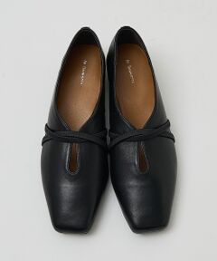 Au BANNISTER / オゥ バニスター フラットシューズ | ストラップソフトレザーフラットパンプス