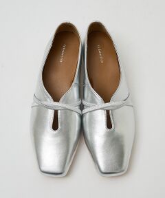 Au BANNISTER / オゥ バニスター フラットシューズ | ストラップソフトレザーフラットパンプス