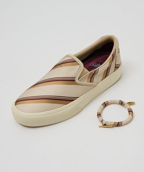 Au BANNISTER / オゥ バニスター スニーカー | 【シルクネクタイ生地使用】スリッポンスニーカー【予約】 | 詳細12