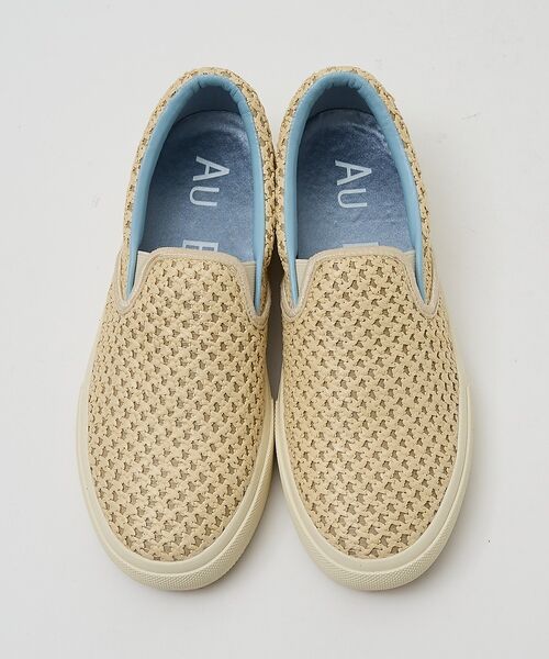 Au BANNISTER / オゥ バニスター シューズ | ラフィアライク スリッポンスニーカー【予約】(ライトベージュ)