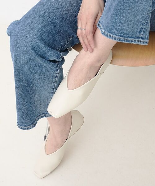 Au BANNISTER / オゥ バニスター フラットシューズ | 【販売店舗限定】スクエアトゥVカットパンプス【予約】 | 詳細10