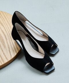 Au BANNISTER / オゥ バニスター パンプス | 【オープントゥ】バタフライカットウェッジソールパンプス【予約】