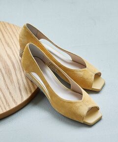 Au BANNISTER / オゥ バニスター パンプス | 【オープントゥ】バタフライカットウェッジソールパンプス【予約】