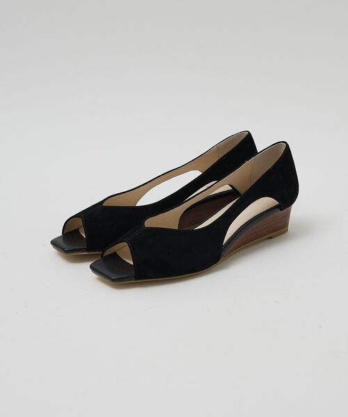 Au BANNISTER / オゥ バニスター パンプス | 【オープントゥ】バタフライカットウェッジソールパンプス【予約】 | 詳細5