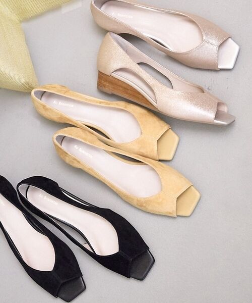 Au BANNISTER / オゥ バニスター パンプス | 【オープントゥ】バタフライカットウェッジソールパンプス【予約】 | 詳細16