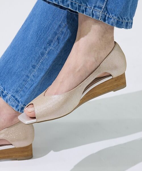 Au BANNISTER / オゥ バニスター パンプス | 【オープントゥ】バタフライカットウェッジソールパンプス【予約】 | 詳細23