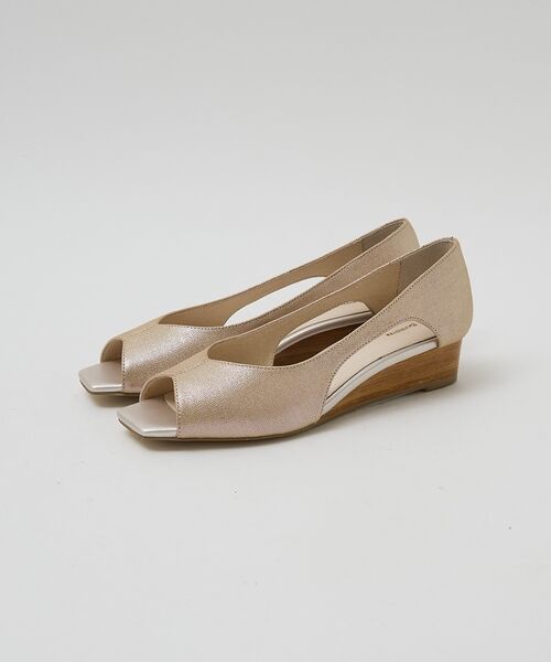 Au BANNISTER / オゥ バニスター パンプス | 【オープントゥ】バタフライカットウェッジソールパンプス【予約】 | 詳細26