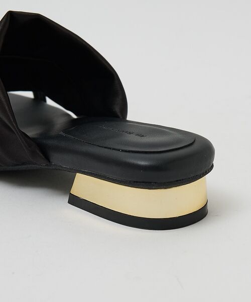 Au BANNISTER / オゥ バニスター サンダル | 【ストレッチサテン】サムメタルサンダル【予約】 | 詳細11