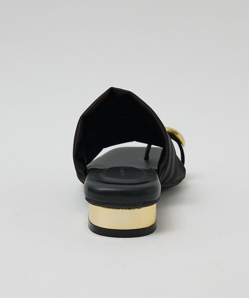 Au BANNISTER / オゥ バニスター サンダル | 【ストレッチサテン】サムメタルサンダル【予約】 | 詳細12