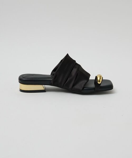 Au BANNISTER / オゥ バニスター サンダル | 【ストレッチサテン】サムメタルサンダル【予約】 | 詳細5