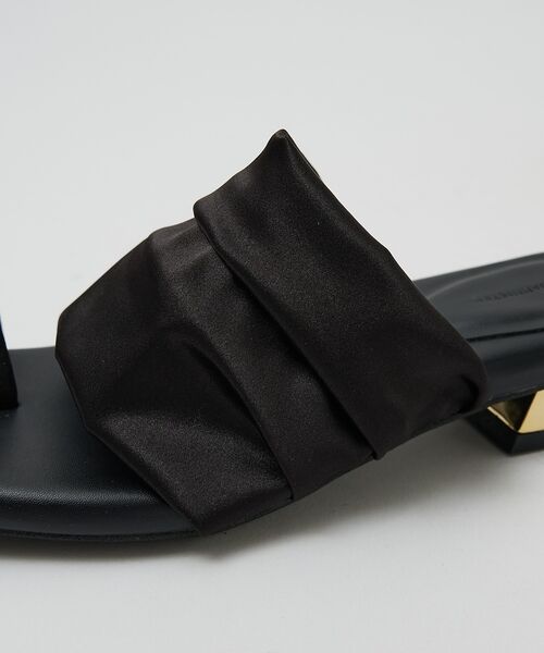 Au BANNISTER / オゥ バニスター サンダル | 【ストレッチサテン】サムメタルサンダル【予約】 | 詳細8