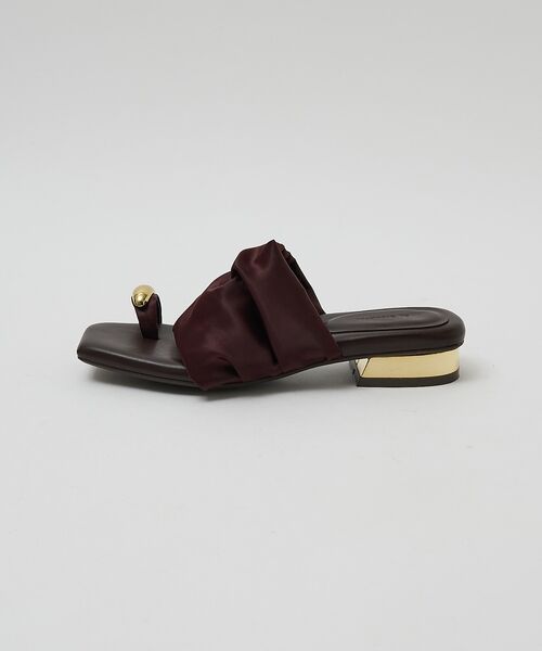 Au BANNISTER / オゥ バニスター サンダル | 【ストレッチサテン】サムメタルサンダル【予約】 | 詳細20