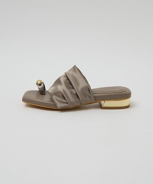 Au BANNISTER / オゥ バニスター サンダル | 【ストレッチサテン】サムメタルサンダル【予約】 | 詳細29