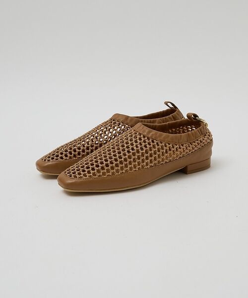 Au BANNISTER / オゥ バニスター シューズ | バックポイントメッシュシューズ【予約】(キャメル)