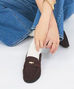 Au BANNISTER / オゥ バニスター シューズ | 【販売店舗限定】ギャザーコインローファー【予約】