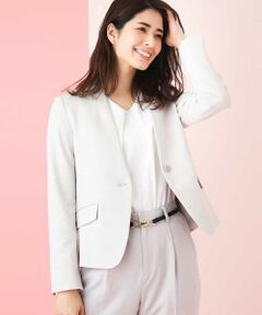 a.v.v / アー・ヴェ・ヴェ ノーカラージャケット | ストレッチＶネックジャケット