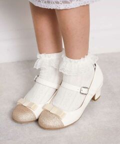 a.v.v / アー・ヴェ・ヴェ パンプス | [KIDS]ラメヒールシューズ