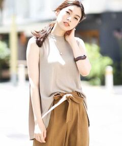 a.v.v / アー・ヴェ・ヴェ ニット・セーター | 【洗える】バックタックノースリーブニット