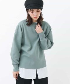 a.v.v / アー・ヴェ・ヴェ ニット・セーター | 【洗える/セットアップ対応/軽い】ボートネックパフスリーブニット