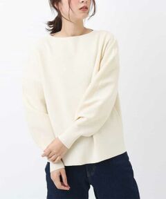 a.v.v / アー・ヴェ・ヴェ ニット・セーター | 【洗える/セットアップ対応/軽い】ボートネックパフスリーブニット