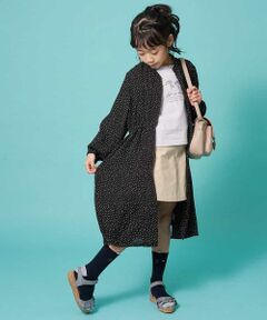 a.v.v / アー・ヴェ・ヴェ ロング・マキシ丈ワンピース | [140-150]フロントボタンプリントワンピース