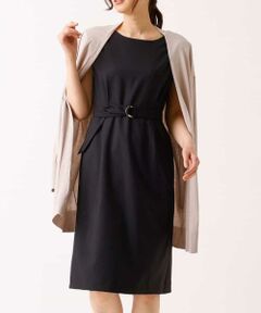 a.v.v / アー・ヴェ・ヴェ ロング・マキシ丈ワンピース | 【セットアップ対応】ベルト付Ｉラインワンピース