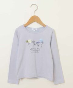 [160]ボタニカルフラワープリントＴシャツ[WEB限定サイズ]