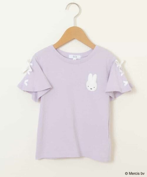 a.v.v / アー・ヴェ・ヴェ カットソー | [100-130]【数量限定】miffy 袖レースアップカットソー[WEB限定サイズ] | 詳細5