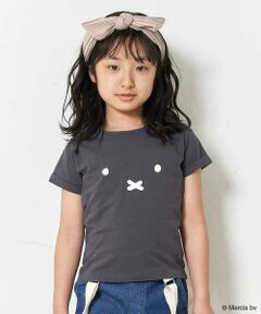 [100-130]【数量限定】miffy フェイスプリントカットソー[WEB限定サイズ]